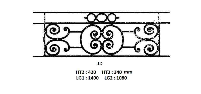 Balkongeländer Geländer Balustrade JD